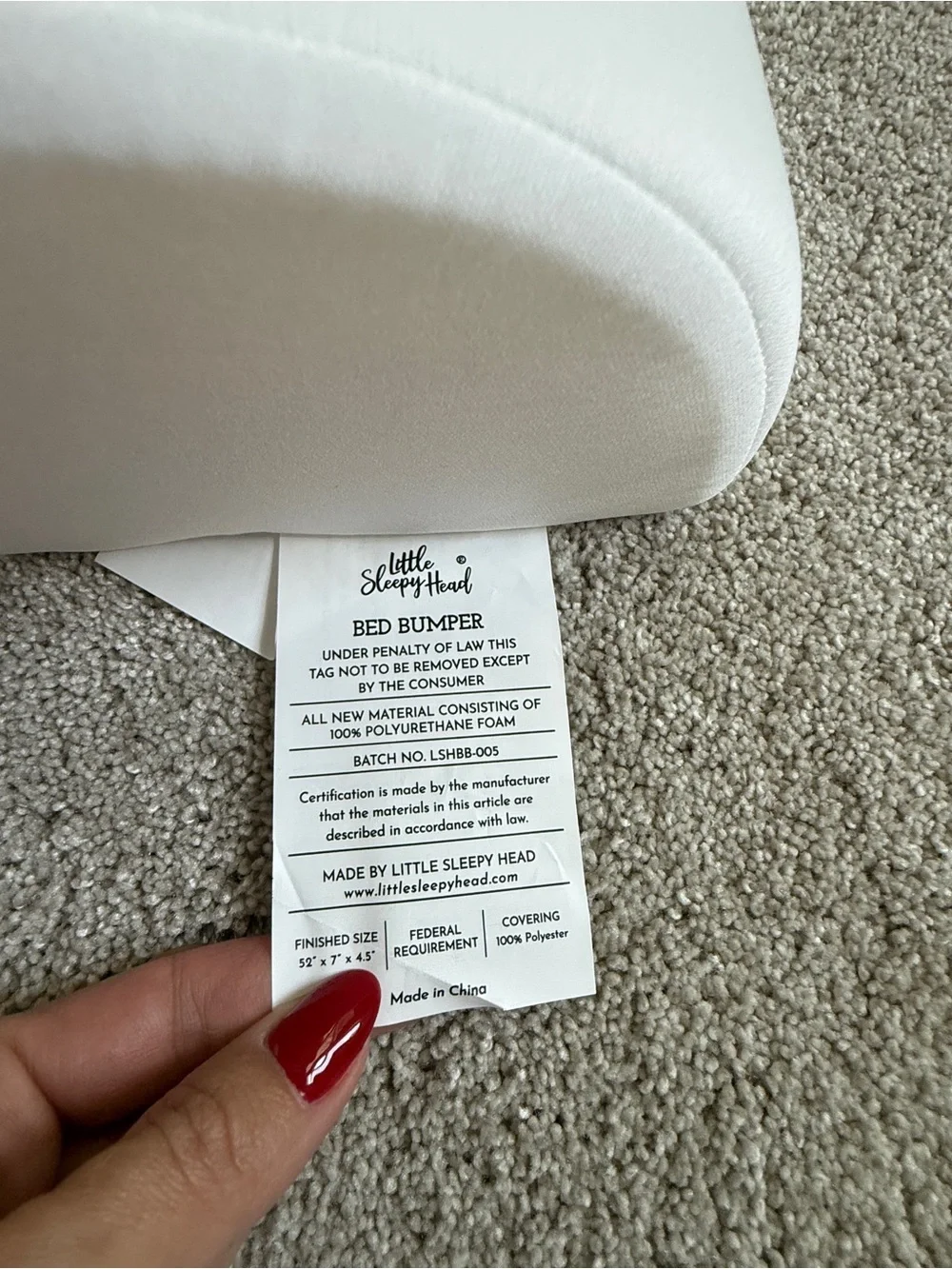 White Toddler Bed Bumpers - 2 Pack